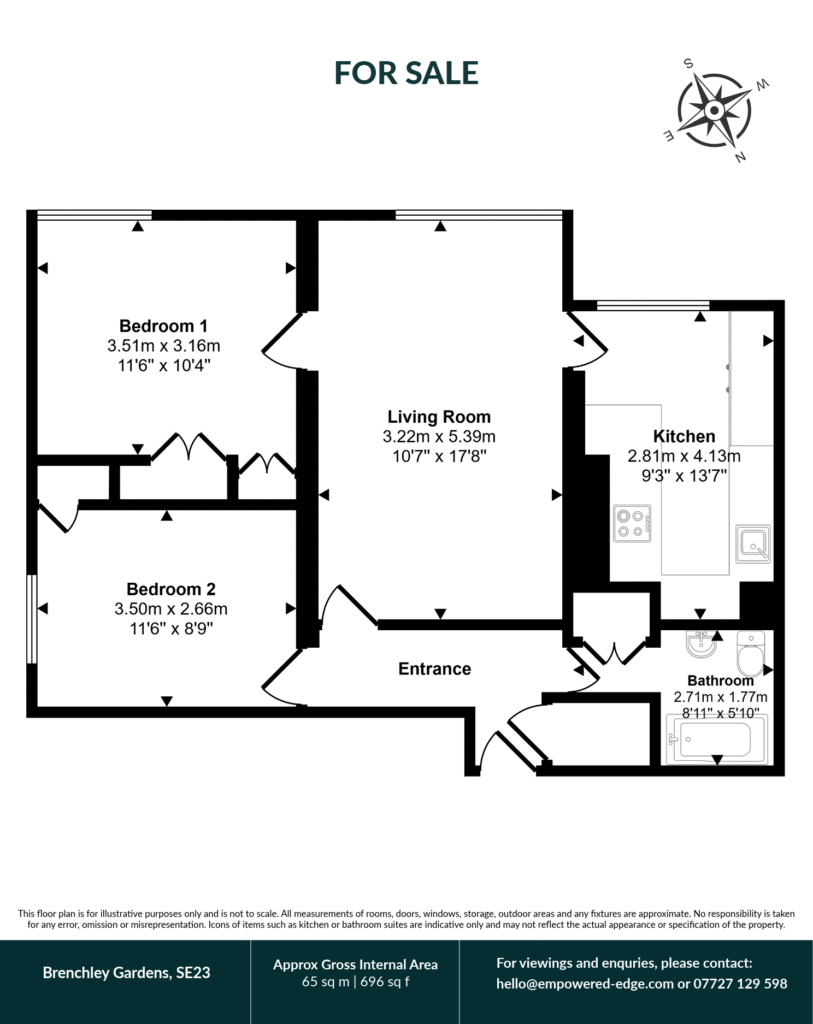 Brenchley Gardens SE23 Floor Plan