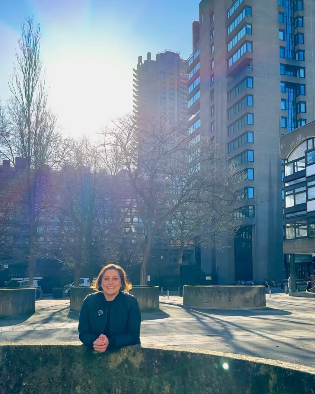 Olivia at a home in the Barbican